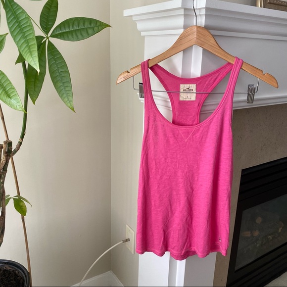 HOLLISTER Pink Racerback Summer Tank Top